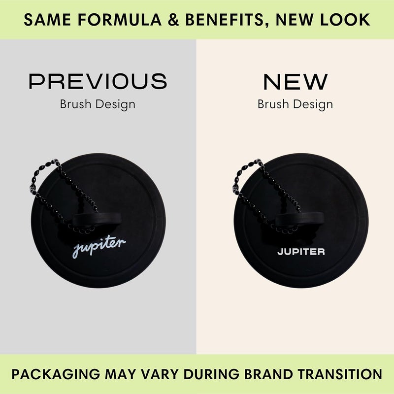 Jupiter Scalp Exfoliator - Scalp Massager Tool for Wet & Dry Hair - Ergonomic Detangler Brush - Dandruff Comb & Scrub to Remove Dandruff & Buildup and Support Circulation - Black - Image 2